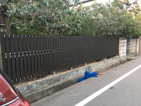 【神戸六甲店】台風被害にあったフェンスもおしゃれに変身♪(西宮市・Ｋ様邸)